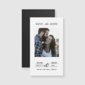 Personalized Photo Wedding Save the Date magnet (正面/裏面)