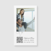 Personalized Photo Wedding Save the Date magnet (正面)