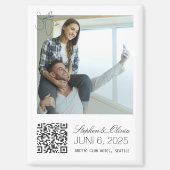 Personalized Photo Wedding Save the Date magnet マグネット (正面)