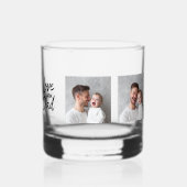 Personalized Photo Whiskey Glass for Dad  Custom  ウイスキーグラス (正面)
