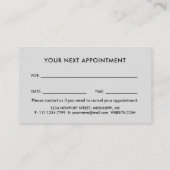 Personalized Photo with Pearls Circle on Black 予約カード (裏面)