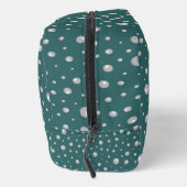 Personalized Photo with Pearls Circle on Teal ドップキット (右)