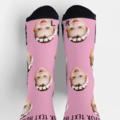 Personalized Photo With Text for Men & Women  ソックス (上部)