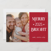Personalized Photos and Theme Color Christmas Card シーズンカード (正面)