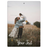 Personalized Photos & Custom Text Template クリップボード (裏面)
