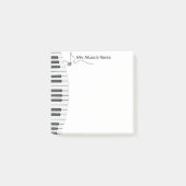 Personalized Piano Music Teacher Post-It Notes ポストイット (正面)