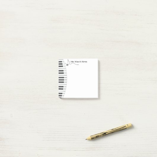 Personalized Piano Music Teacher Post-It Notes ポストイット (デスク上)