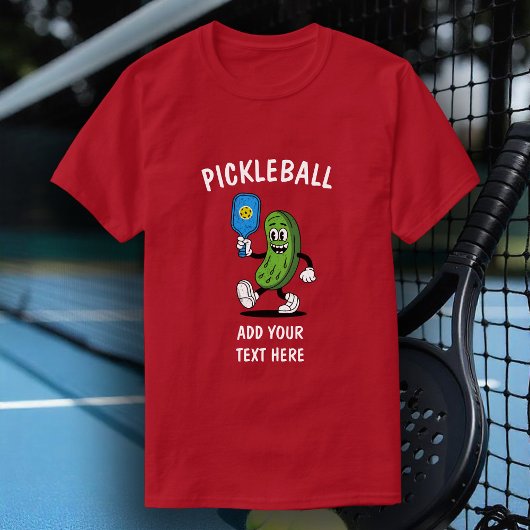 Personalized Pickle Playing Pickleball Funny  Tシャツ