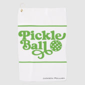 Personalized Pickleball Clip-on Towel ゴルフタオル (正面)