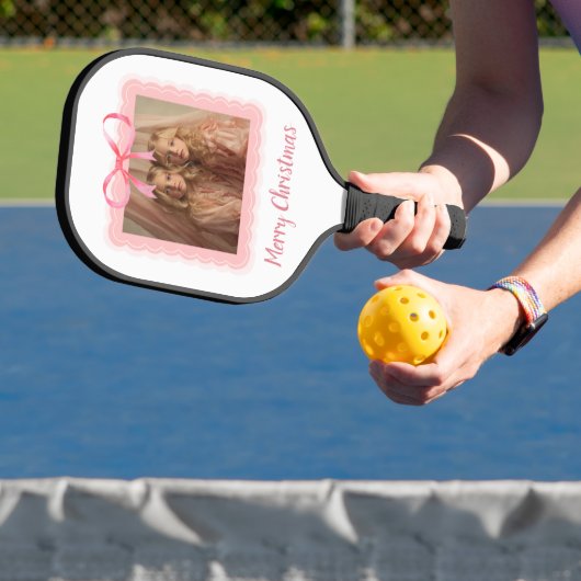 Personalized Pickleball Paddle Christmas Photo ピックルボールラケット (インサイチュ)