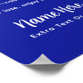 Personalized Pickleball Rules RETIRE EDITION ポスター (角)