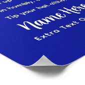 Personalized Pickleball Rules Texas Edition Poster ポスター (角)