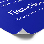 Personalized Pickleball Rules UNSPOKEN ポスター (角)