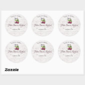 Personalized Pickled Beets Canning Stickers ラウンドシール (シート)