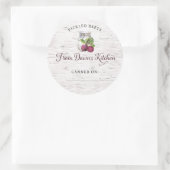 Personalized Pickled Beets Canning Stickers ラウンドシール (バッグ)