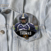 Personalized Picture Football Player Name Number 缶バッジ (インサイチュ)