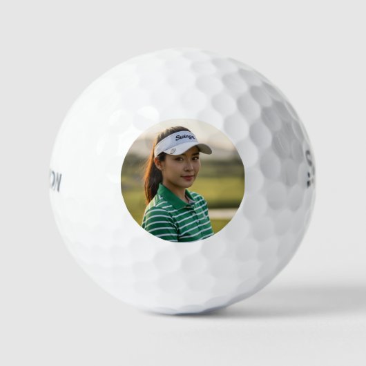 Personalized Picture Golf Ball Unique Gift Idea ゴルフボール (正面)