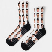 Personalized Picture Socks with Custom Face Print  ソックス (左)