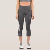 Personalized Pilates Crew Reformer / Mat Dark Grey カプリレギンス (正面)