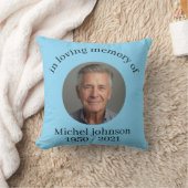 “Personalized Pillow in Memory of Michel Johnson” クッション (ブランケット)