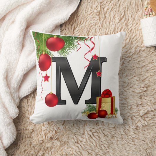 Personalized pillow with Letter クッション (ブランケット)