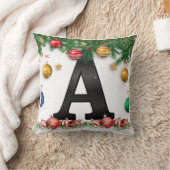 Personalized Pillow with Letter クッション (ブランケット)