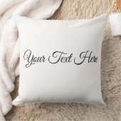 Personalized Pillow with Your Text  クッション (ブランケット)