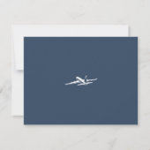 Personalized Pilot Stationery Airplane Note Cards ノートカード (裏面)