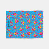 Personalized Piñata Blue Las Posadas Custom フリースブランケット (正面(横))