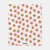 Personalized Piñata White Las Posadas Pattern フリースブランケット (正面)