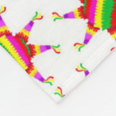 Personalized Piñata White Las Posadas Pattern  フリースブランケット (角)