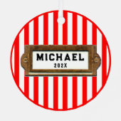 Personalized Ping Pong Collectible メタルオーナメント (裏面)