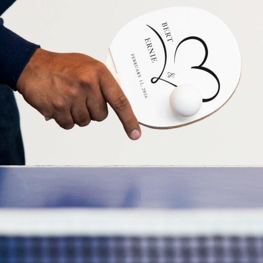 Personalized Ping Pong Paddle Wedding Custom Text  卓球ラケット (インサイチュ)