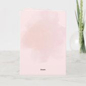 Personalized Pink Airplane Birthday Card カード (裏面)
