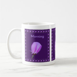 Personalized Pink and Purple Spring Blossom Floral コーヒーマグカップ