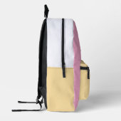 Personalized Pink Backpack with "Love" & Heart Key プリントバックパック (左)
