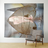 Personalized Pink Ballet Dance Studio Backdrop タペストリー (インサイチュ(横))