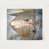 Personalized Pink Ballet Dance Studio Backdrop タペストリー (正面(横))