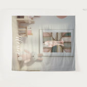 Personalized Pink Ballet Dance Studio Backdrop タペストリー (正面(横))