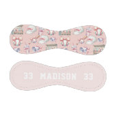 Personalized Pink Baseball – Name Girl Birthday 野球ボール (パネル)