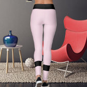 Personalized  Pink Black Striped Pet Lover Cat Mom レギンス