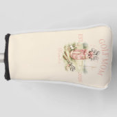 Personalized Pink Bow Golf Mom ゴルフヘッドカバー (正面)