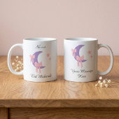 Personalized Pink Bow Moon Eid Coffee Mug コーヒーマグカップ