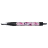 Personalized Pink Butterfly Cute Kawaii Pen ボールペン (正面)