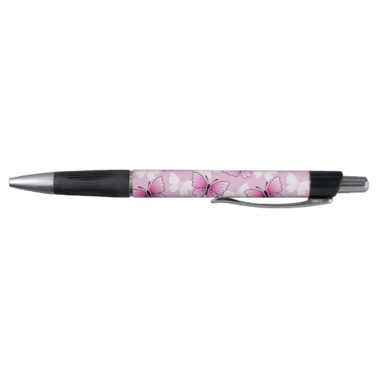 Personalized Pink Butterfly Cute Kawaii Pen ボールペン (底)
