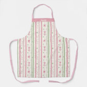 Personalized Pink Coquette Auntie Holiday エプロン (正面)