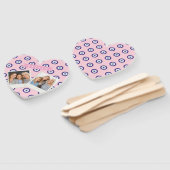 Personalized Pink Evil Eye Pattern Gifts With Name ハンドファン (組立なし)