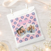 Personalized Pink Evil Eye Pattern Gifts With Name フェイバーバッグ (クリップ留めされた状態)