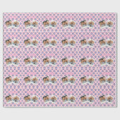 Personalized Pink Evil Eye Pattern Gifts With Name ラッピングペーパー (フラット)