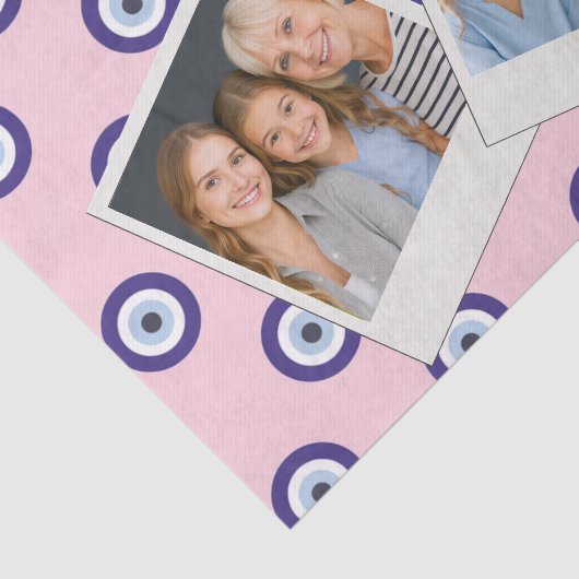 Personalized Pink Evil Eye Pattern Gifts With Name 薄葉紙 (詳細)